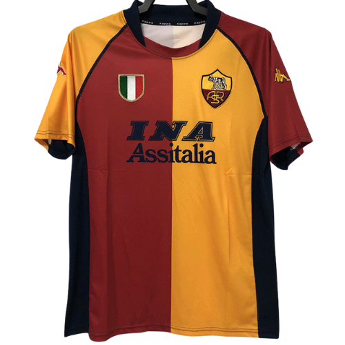 CAMISA VERSÃO RETRÔ ROMA I 2001/02