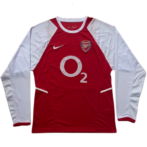 CAMISA MANGA LONGA VERSÃO RETRÔ ARSENAL I 2002/03