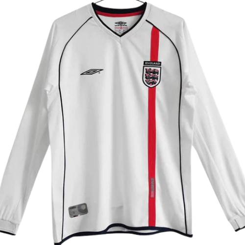 CAMISA VERSÃO RETRÔ MANGA LONGA INGLATERRA I 2002/03