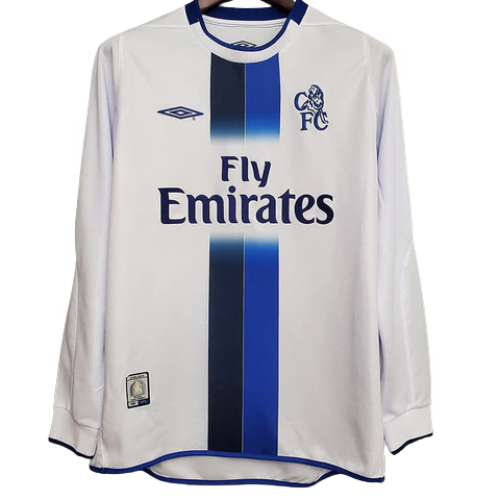 CAMISA MANGA LONGA VERSÃO RETRÔ CHELSEA II 2003/04