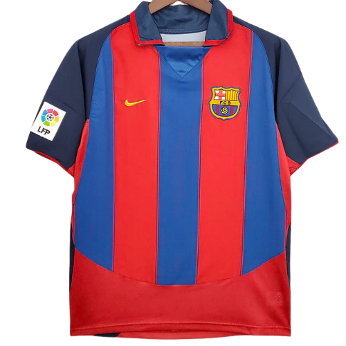 CAMISA VERSÃO RETRÔ BARCELONA I 2003/04