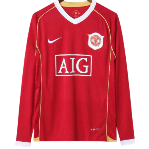 CAMISA MANGA LONGA MANCHESTER UNITED RETRO - 2006/07 - VERMELHO