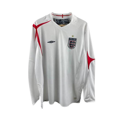CAMISA VERSÃO RETRÔ MANGA LONGA INGLATERRA I 2006/07
