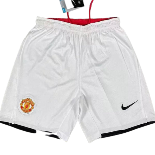 SHORTS VERSÃO RETRÔ MANCHESTER UNITED BRANCOS 2007/08