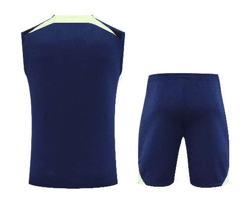 CONJUNTO TREINO BRASIL REGATA+SHORT - AZUL 2023/24