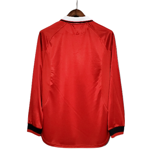 CAMISA MANGA LONGA MANCHESTER UNITED RETRO I 1999/2000 - VERMELHO