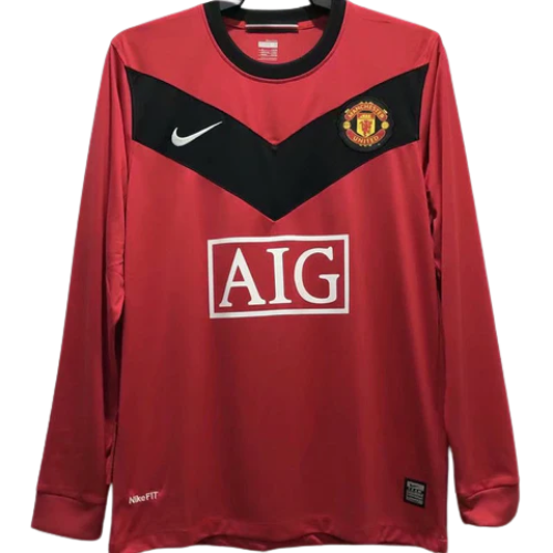 CAMISA MANGA LONGA VERSÃO RETRÔ MANCHESTER UNITED I 2009/10