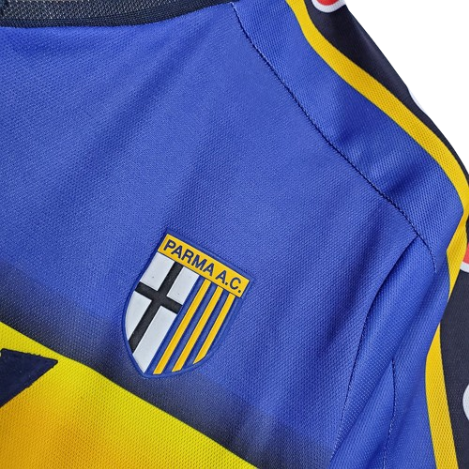 CAMISA PARMA RETRÔ 2001/2002 AZUL E AMARELA