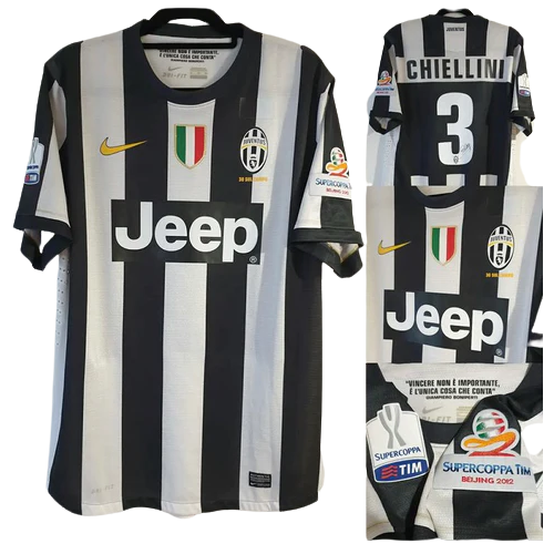CAMISA VERSÃO RETRÔ JUVENTUS I 2012/13 EDIÇÃO ESPECIAL SUPERCOPPA