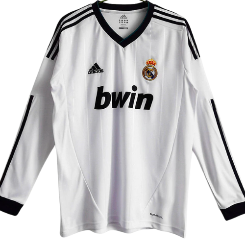 CAMISA VERSÃO RETRÔ MANGA LONGA REAL MADRID I 2012/13