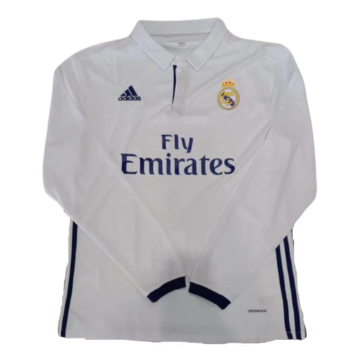 CAMISA VERSÃO RETRÔ MANGA LONGA REAL MADRID I 2016/17