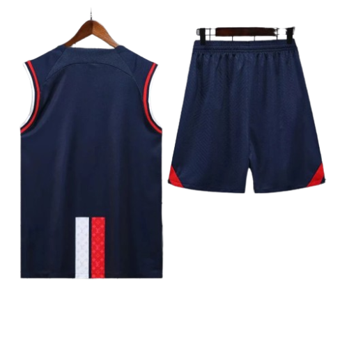 CONJUNTO TREINO PSG REGATA+SHORT - AZUL LV 2022/23