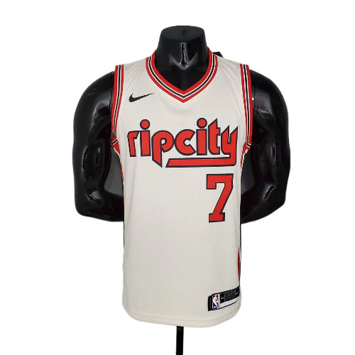 CAMISA BASQUETE NBA REGATA PORTLAND TRAIL BLAZERS MASCULINA - BEGE