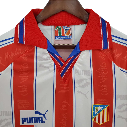 CAMISA VERSÃO RETRÔ ATLETICO MADRID I 1996/97