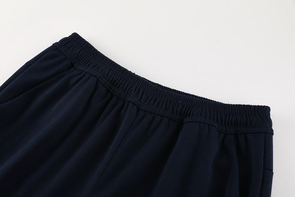 CONJUNTO TREINO TOTTENHAM JAQUETA COM CAPUZ+CALÇA - PRETO/BRANCO 2023/24