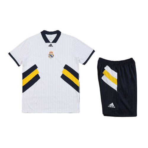 CONJUNTO TREINO REAL MADRID CAMISA+SHORT- BRANCO 2021/22