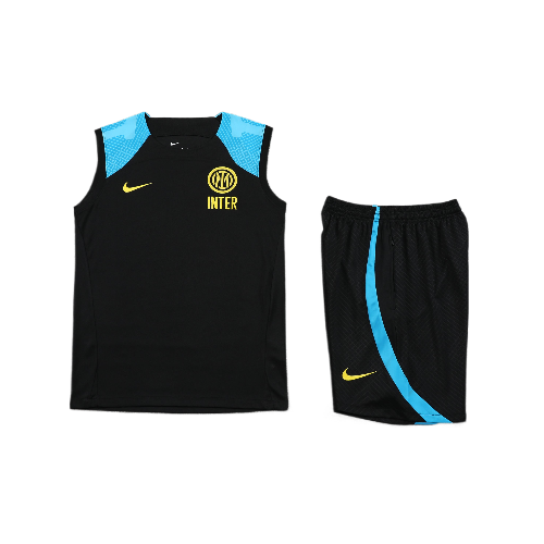 CONJUNTO TREINO INTER DE MILÃO REGATA+SHORT - PRETO 2023/24