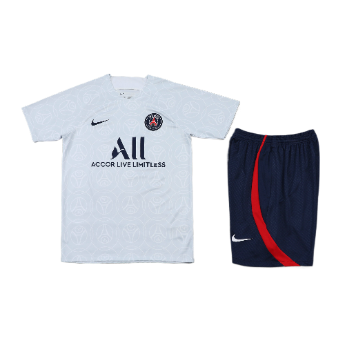 CONJUNTO TREINO PSG CAMISA+SHORT - BRANCO 2022/23