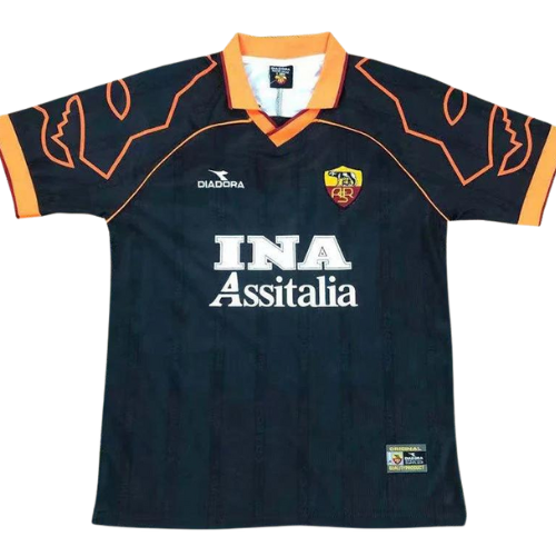 CAMISA VERSÃO RETRÔ ROMA II PRETA 1999/00