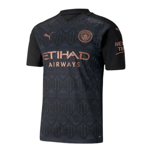 CAMISA VERSÃO RETRÔ MANCHESTER CITY II PRETA 2020/21