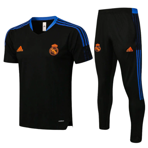 CONJUNTO TREINO REAL MADRID CAMISA+CALÇA - PRETO 2022/23