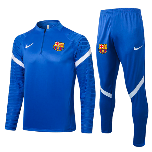 CONJUNTO TREINO BARCELONA JAQUETA+CALÇA - AZUL 2023/24