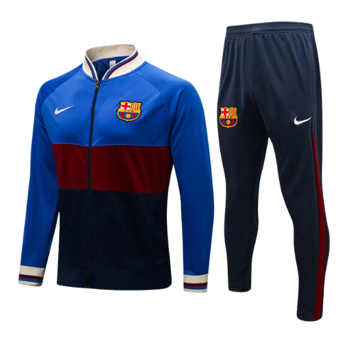 CONJUNTO TREINO BARCELONA JAQUETA+CALÇA - AZUL 2022/23