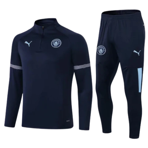 CONJUNTO TREINO MANCHESTER CITY JAQUETA+CALÇA - AZUL 2022/23