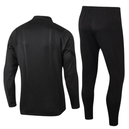CONJUNTO TREINO PSG JAQUETA+CALÇA - PRETO/OURO 2022/23