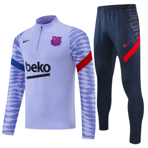 CONJUNTO TREINO BARCELONA JAQUETA+CALÇA - ROXO 2021/22