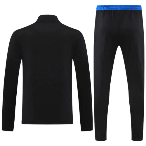 CONJUNTO TREINO REAL MADRID JAQUETA+CALÇA - PRETO 2022/23