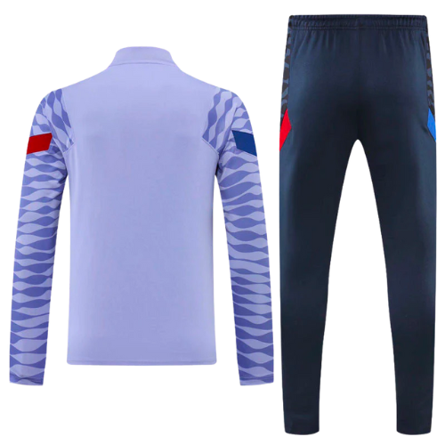 CONJUNTO TREINO BARCELONA JAQUETA+CALÇA - ROXO 2021/22