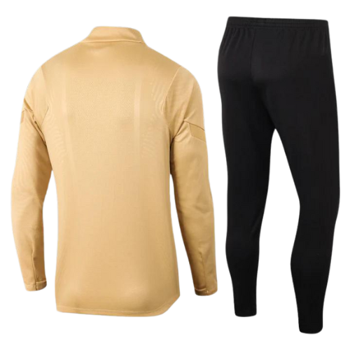 CONJUNTO TREINO PSG JAQUETA+CALÇA - DOURADO 2022/23