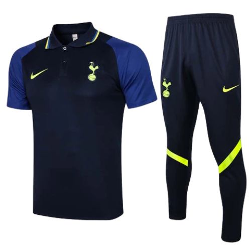 CONJUNTO TREINO TOTTENHAM PÓLO+CALÇA - AZUL ESCURO 2021/22