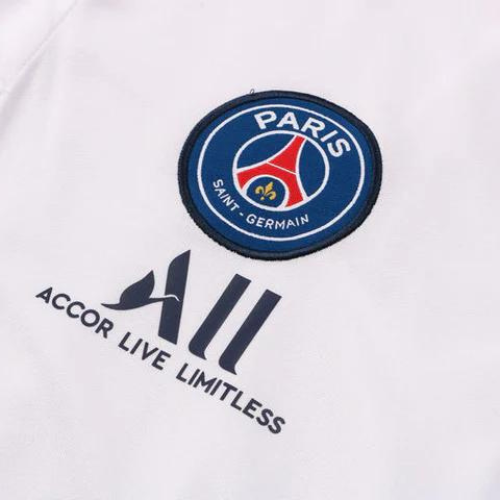 CONJUNTO TREINO PSG PÓLO+CALÇA - BRANCO 2021/22