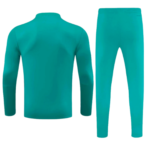 CONJUNTO TREINO REAL MADRID JAQUETA+CALÇA - VERDE CLARO 2022/23