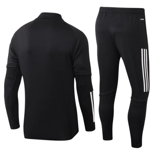 CONJUNTO TREINO BAYERN DE MUNIQUE JAQUETA+CALÇA PRETO/BRANCO 2021/22