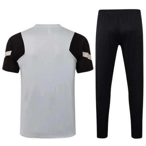 CONJUNTO TREINO LIVERPOOL CAMISA+CALÇA - CINZA/AMARELO 2022/23