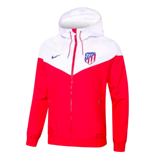 JAQUETA VERMELHA/BRANCA COM CAPUZ ATLETICO MADRID 2021/22