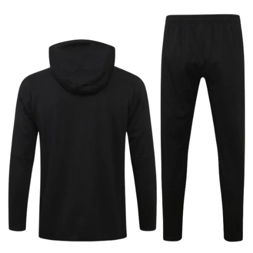 CONJUNTO TREINO LIVERPOOL JAQUETA COM CAPUZ+CALÇA - PRETO 2021/22