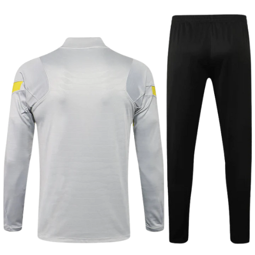 CONJUNTO TREINO CHELSEA JAQUETA+CALÇA - CINZA/AMARELO 2021/22