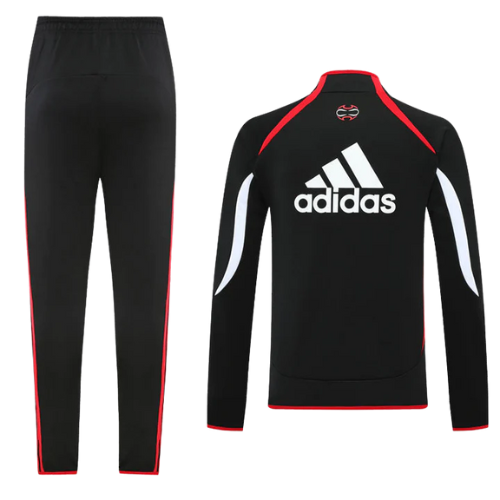 CONJUNTO TREINO MANCHESTER UNITED JAQUETA+CALÇA - PRETO 2022/23