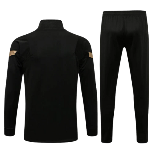 CONJUNTO TREINO LIVERPOOL JAQUETA+CALÇA - PRETO/OURO 2021/22