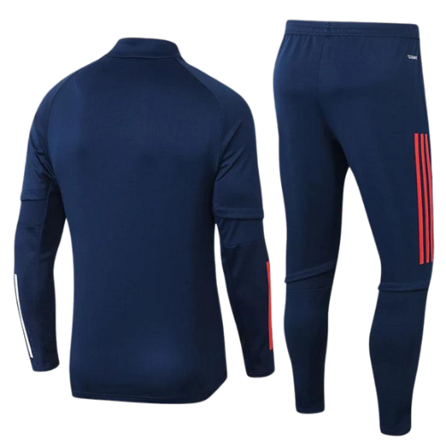 CONJUNTO TREINO OLYMPIQUE LYON JAQUETA+CALÇA - AZUL ESCURO 2021/22