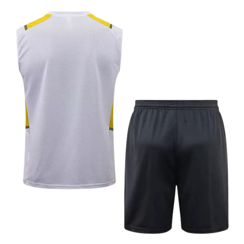 CONJUNTO TREINO BORUSSIA DORTMUND REGATA+SHORT - BRANCO 2023/24