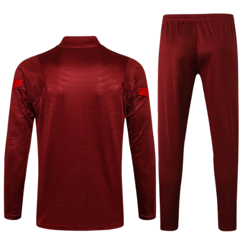 CONJUNTO TREINO LIVERPOOL JAQUETA+CALÇA - VERMELHO ROUGE 2021/23