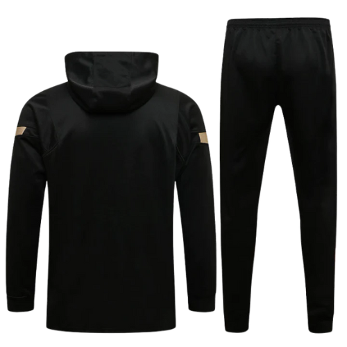 CONJUNTO TREINO LIVERPOOL MOLETOM+CALÇA - PRETO 2021/22