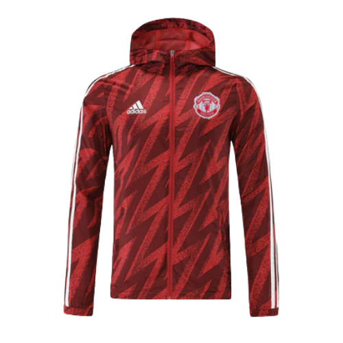 JAQUETA VERMELHA COM CAPUZ MANCHESTER UNITED 2021/22