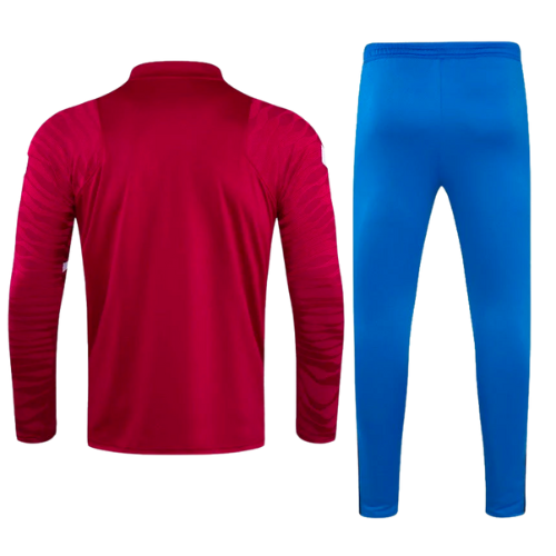CONJUNTO TREINO BARCELONA JAQUETA+CALÇA - VINHO 2022/23