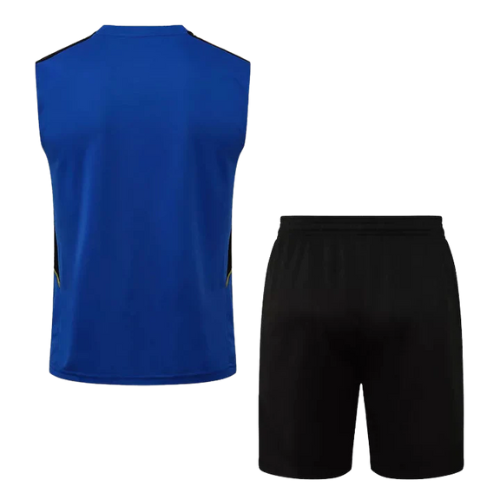 CONJUNTO TREINO MANCHESTER UNITED REGATA+SHORT - AZUL 2021/22